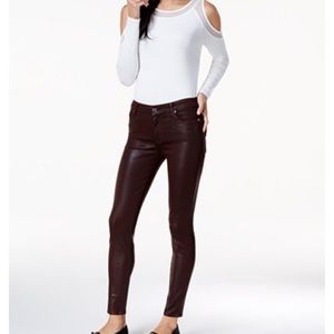 7 For All Mankind Skinny Coated Jeans